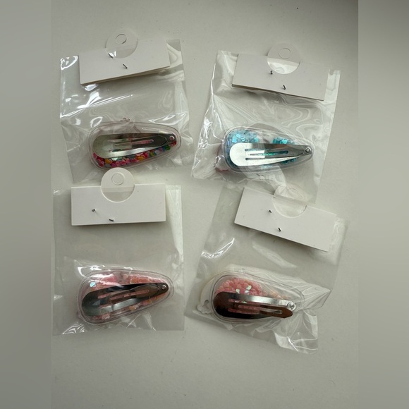 Nwt Unicorn Hair Clips - Pink and Blue - Picture 4 of 4